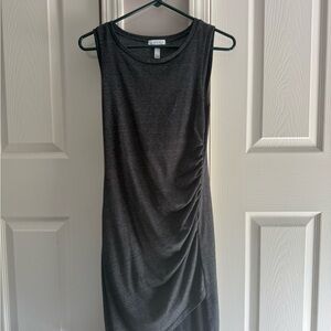 Leith Charcoal Asymmetrical Dress